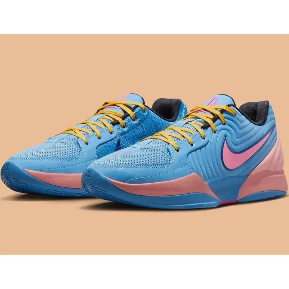 Size 10 - Men's Nike JA 2 Blue Breeze Hyper Pink Basketball Sneakers FD7328 403